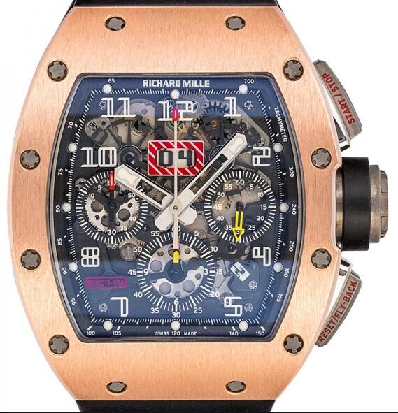 Richard Mille Replica Watch RM-011 Felipe Massa Gold MON